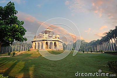 Muhammad Shah Sayyidâ€™s Tomb at early morning in Lodi Garden Monuments Stock Photo